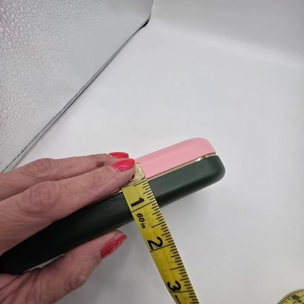 Kate Spade New York Pink Green Hard Shell‎ Eyeglass Case with Pouch Designer